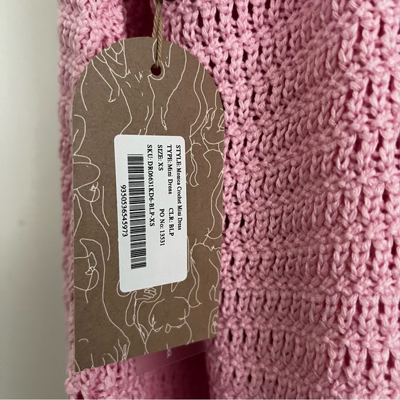 MESHKI Monica Crochet Mini Dress - Picture 7 of 7